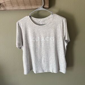 Women’s Golf Sucks Cropped Travis Mathew Tee